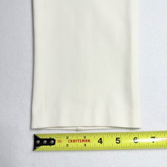 Rafaella Comfort Women's Pull-on Elastic Waist High Rise Ivory Ponte Pants Sz 36 - Picture 9 of 11